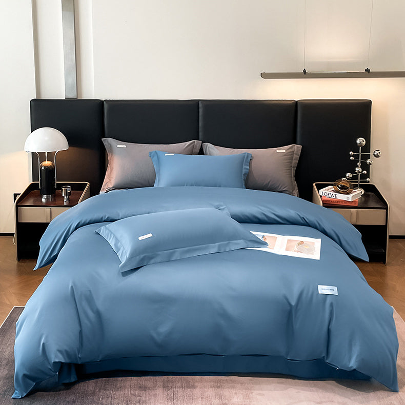 Modern Minimalist Solid Color Cotton Bedding Set