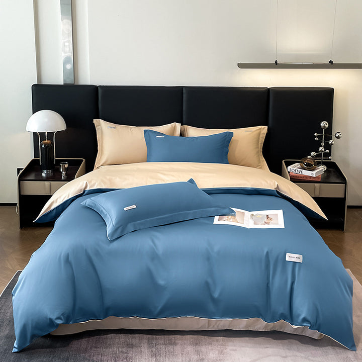 Modern Minimalist Solid Color Cotton Bedding Set