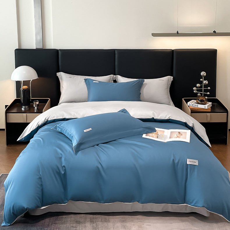 Modern Minimalist Solid Color Cotton Bedding Set