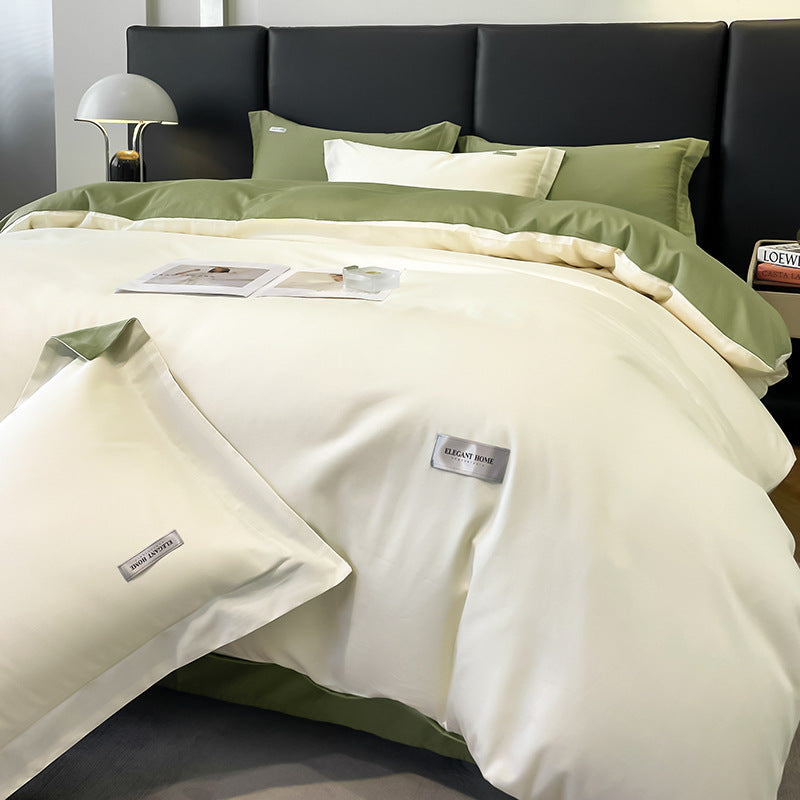 Modern Minimalist Solid Color Cotton Bedding Set