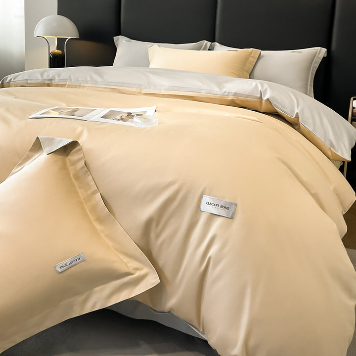 Modern Minimalist Solid Color Cotton Bedding Set