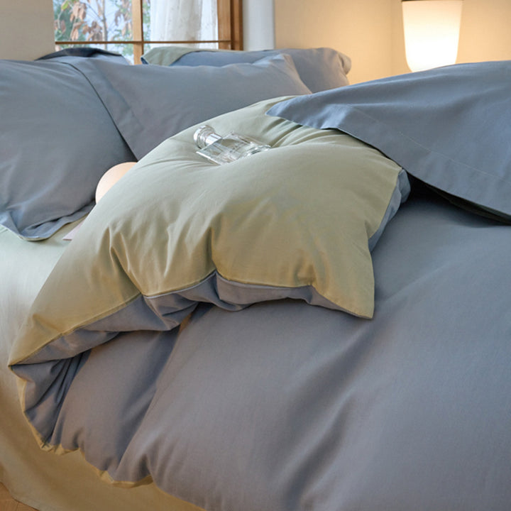 Modern Minimalist Solid Color Cotton Bedding Set