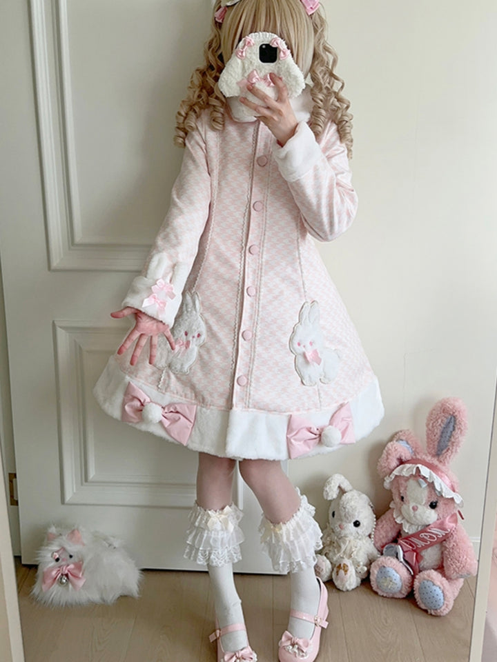 Kawaii Bunny Lolita Coat - Adorable & Elegant Outerwear for Sweet Fashion Girls