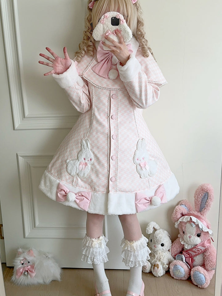 Kawaii Bunny Lolita Coat - Adorable & Elegant Outerwear for Sweet Fashion Girls