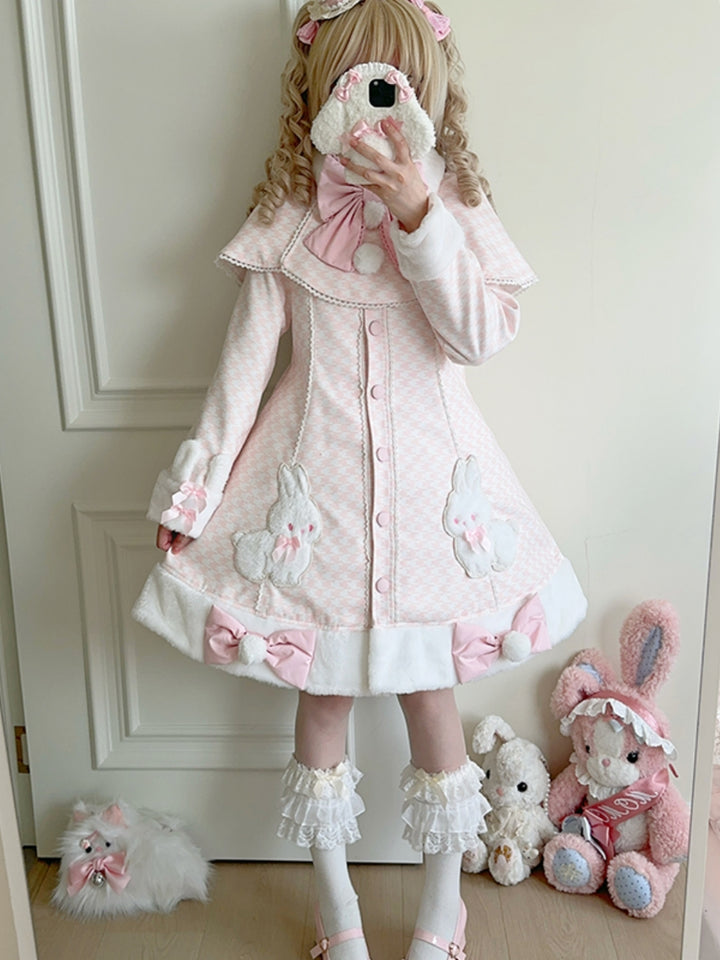 Kawaii Bunny Lolita Coat - Adorable & Elegant Outerwear for Sweet Fashion Girls