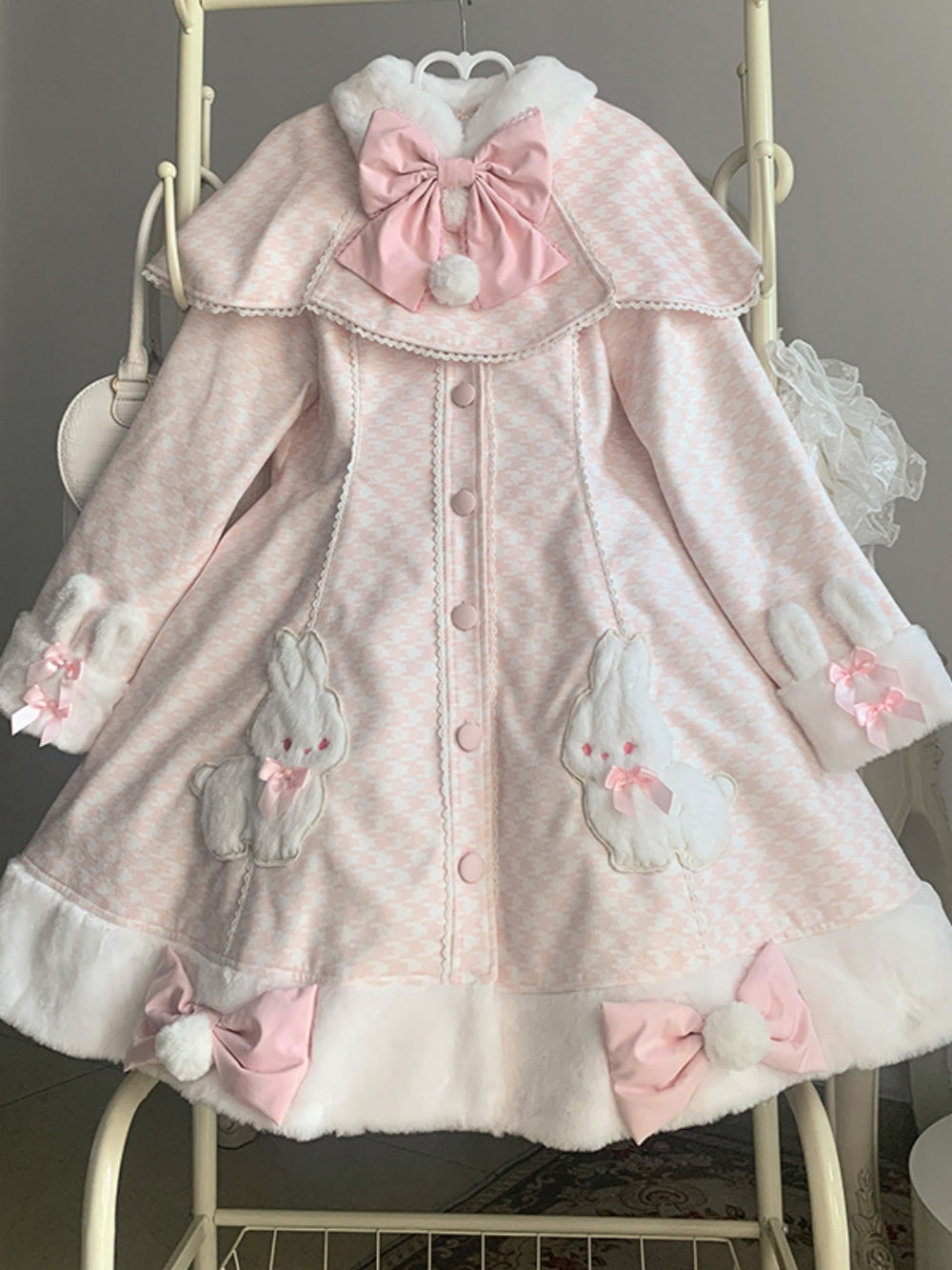 Kawaii Bunny Lolita Coat - Adorable & Elegant Outerwear for Sweet Fashion Girls