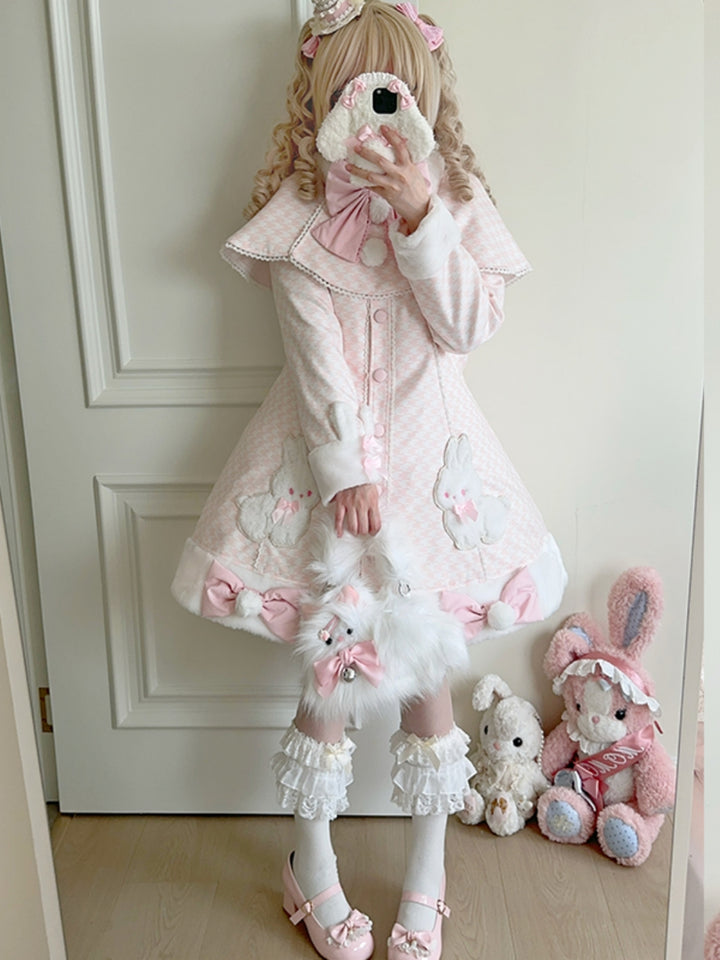 Kawaii Bunny Lolita Coat - Adorable & Elegant Outerwear for Sweet Fashion Girls