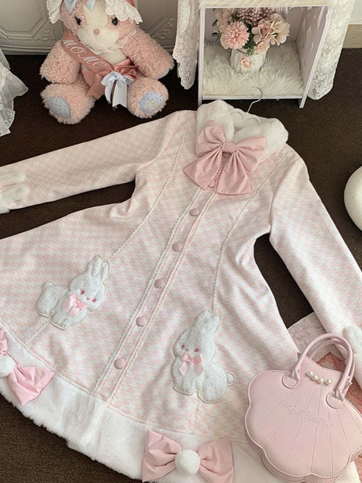 Kawaii Bunny Lolita Coat - Adorable & Elegant Outerwear for Sweet Fashion Girls