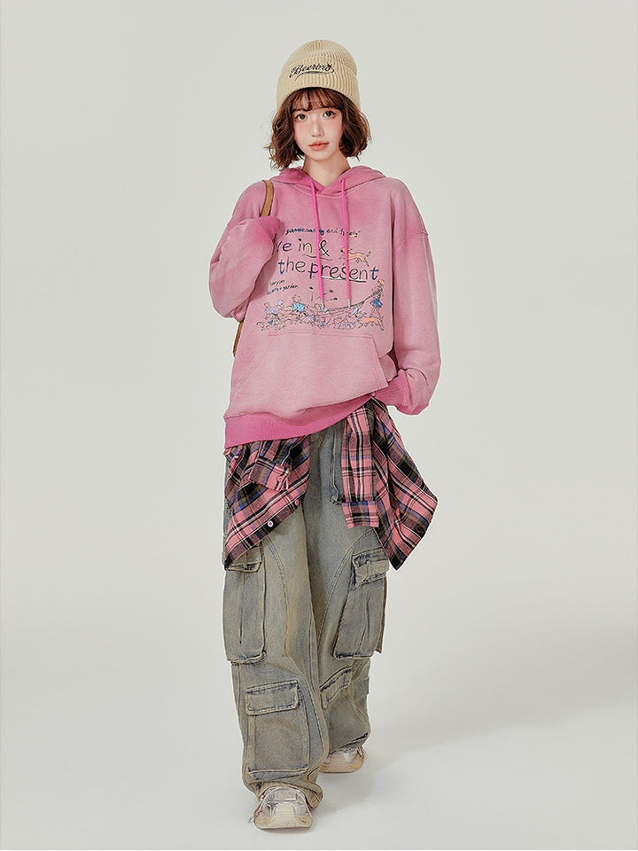 Kawaii Graphic Pullover Hoodie