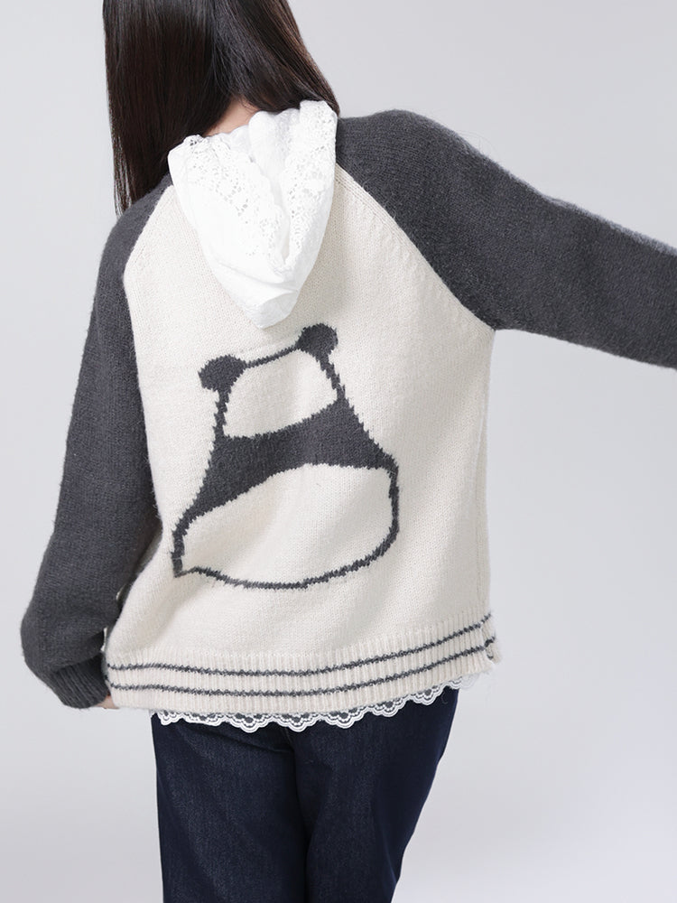 Kawaii Panda Paw Knit Sweater