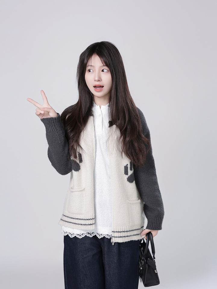 Kawaii Panda Paw Knit Sweater