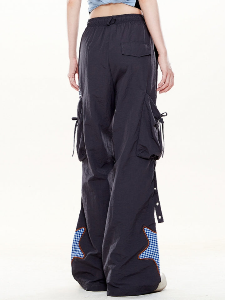 Kawaii Star Embroidery Cargo Pants
