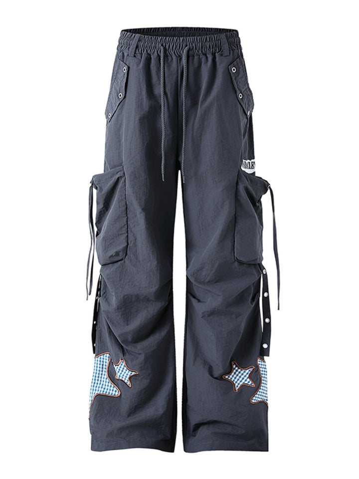 Kawaii Star Embroidery Cargo Pants