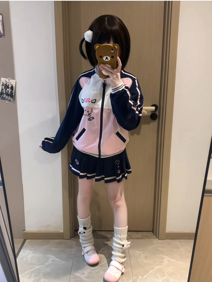 Kawaii Track Suit for Women, Spring Fall Loungewear