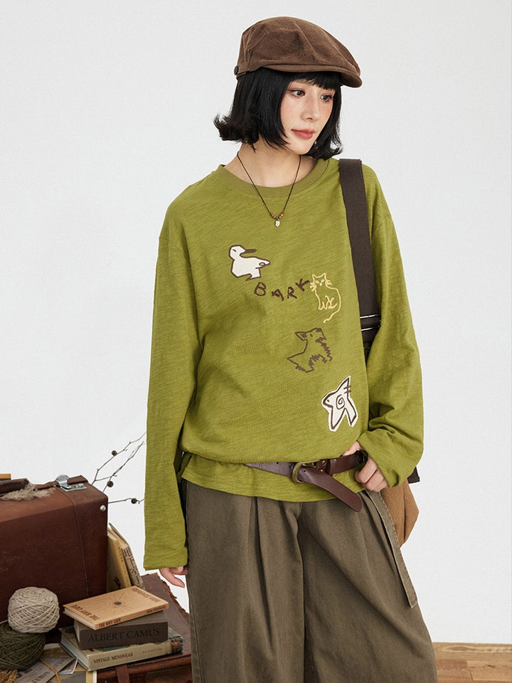 Kawaii Zoo Patch T-Shirt
