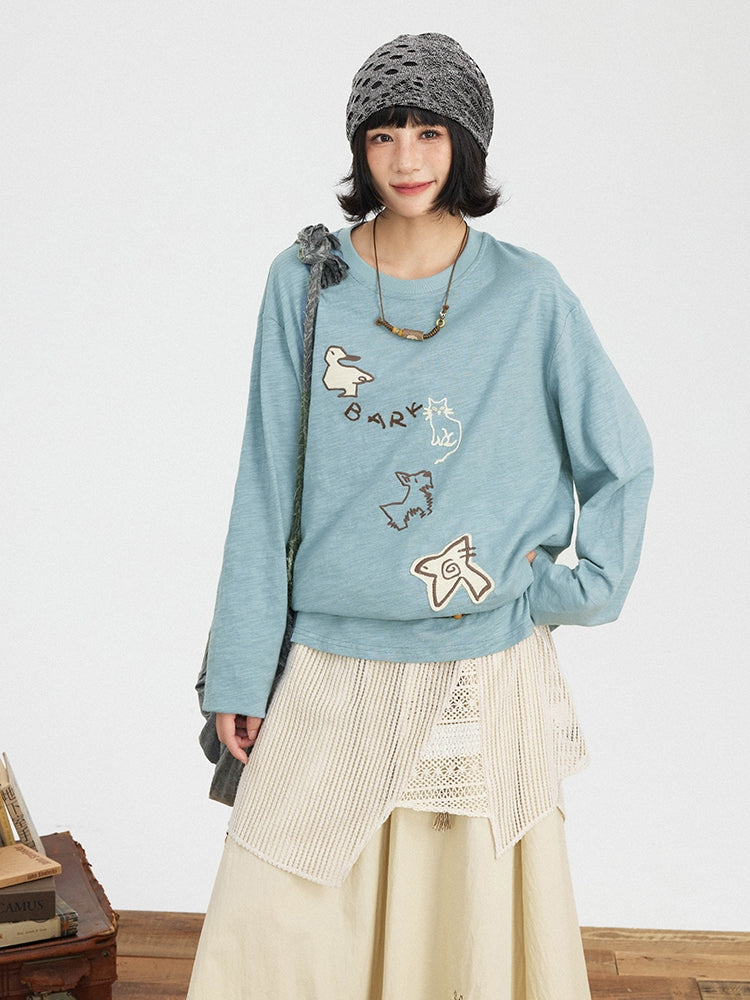 Kawaii Zoo Patch T-Shirt