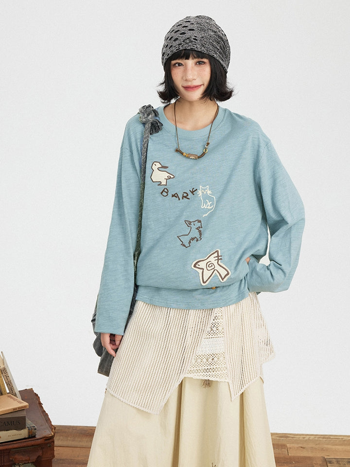 Kawaii Zoo Patch T-Shirt