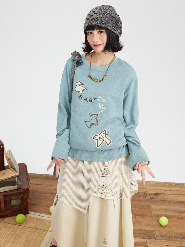 Kawaii Zoo Patch T-Shirt