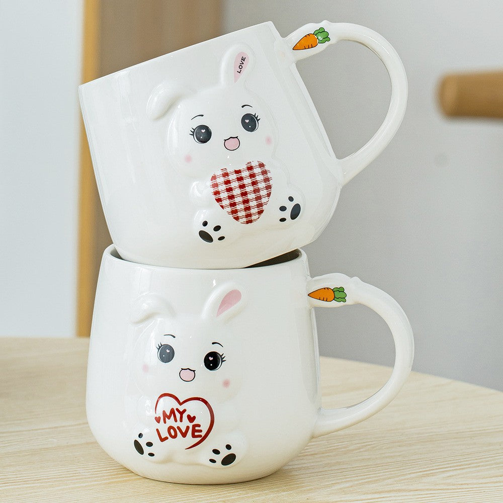 Little White Rabbit Ceramic Mug