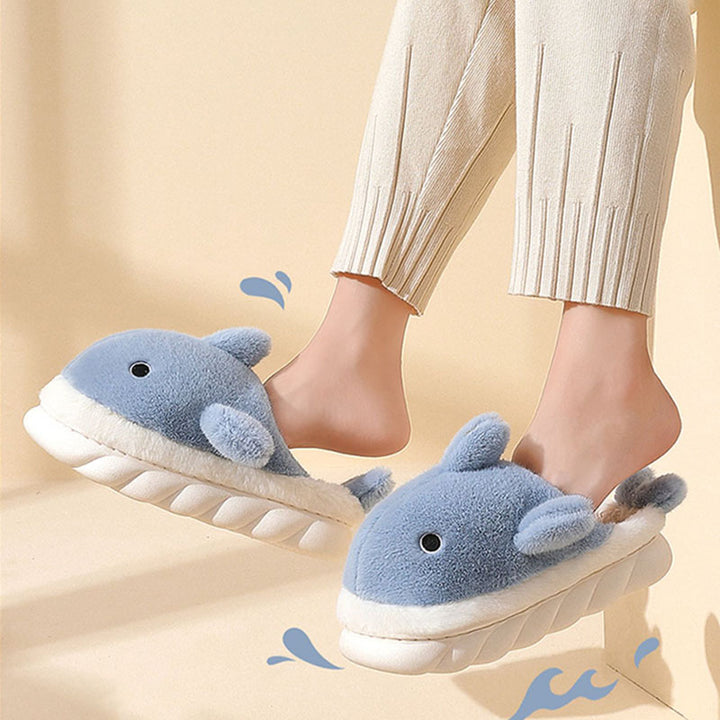 Cute Shark Plush Slipper