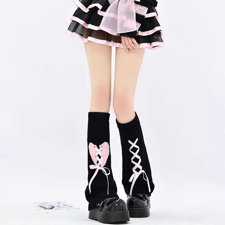 Love Heart Leg Warmers Socks