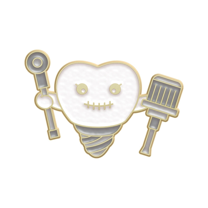 Cartoon Love Your Teeth Pins