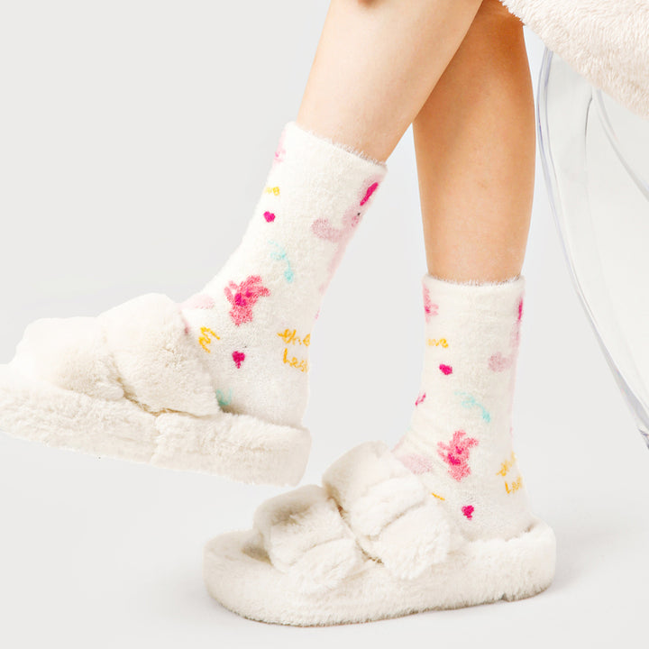 Cartoon Bunny Winter Thick Plush Socks
