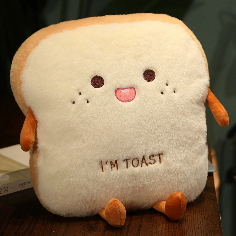 Cute Toast Cushion Pillow