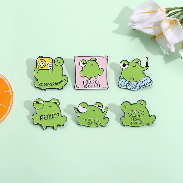 Funny Carton Froggy Pins