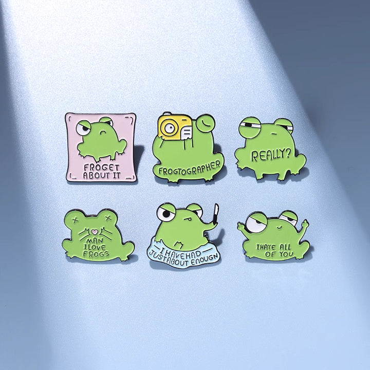 Funny Carton Froggy Pins