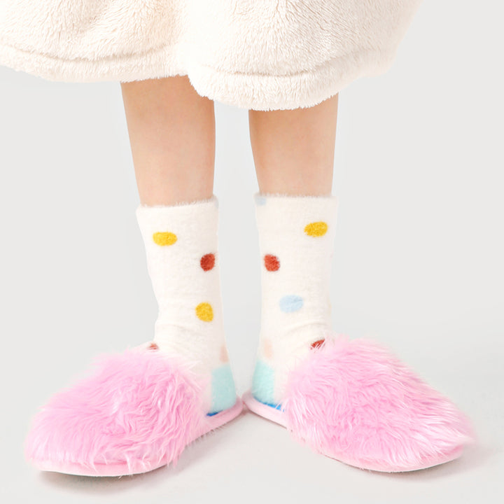 Colored Polka Dot Winter Thick Plush Socks