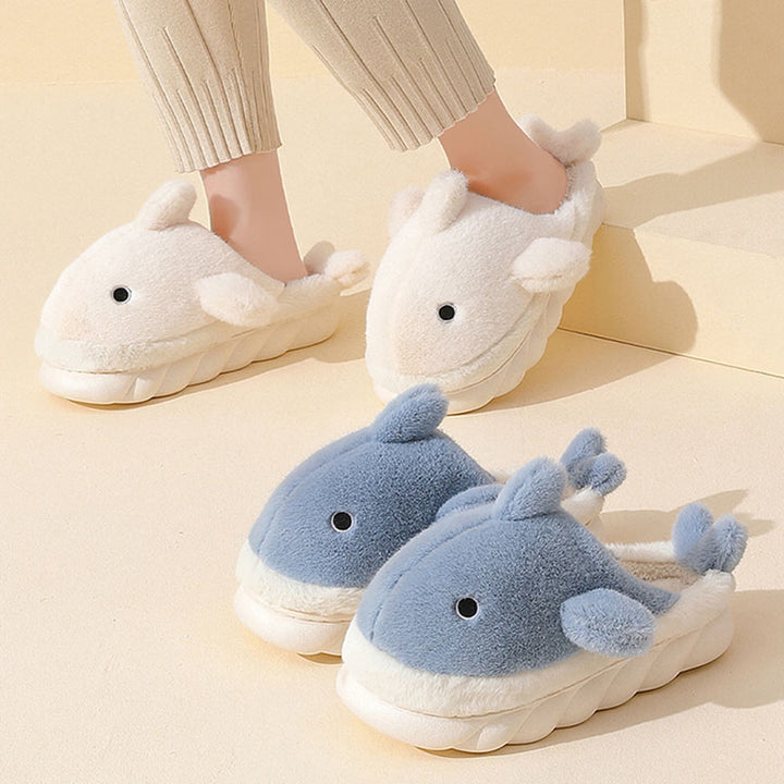 Cute Shark Plush Slipper