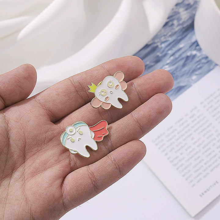 Cartoon Love Your Teeth Pins