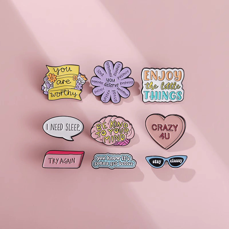 Inspirational English Sentence Pins