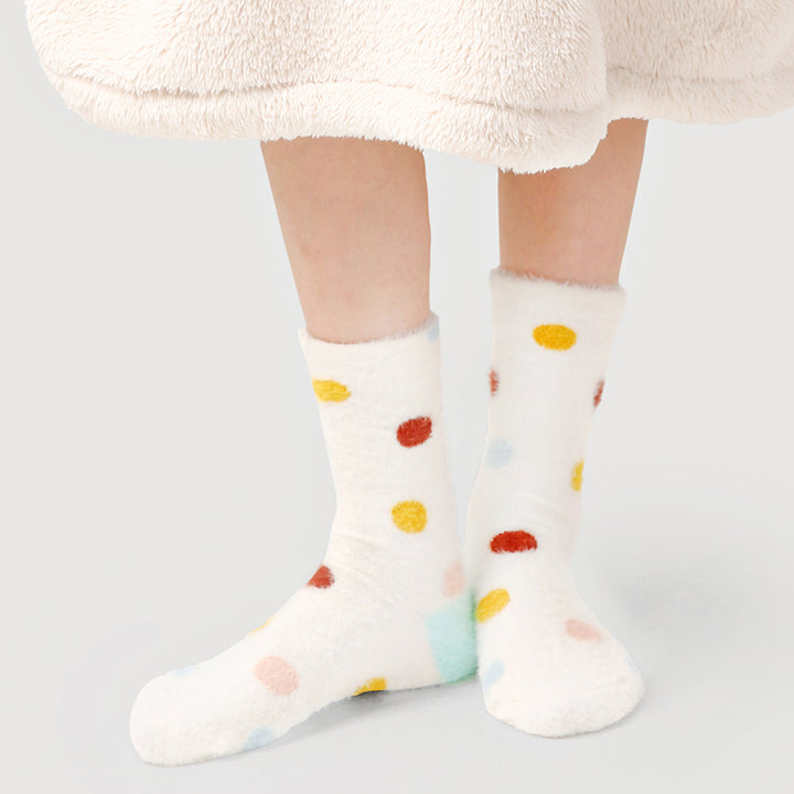 Colored Polka Dot Winter Thick Plush Socks