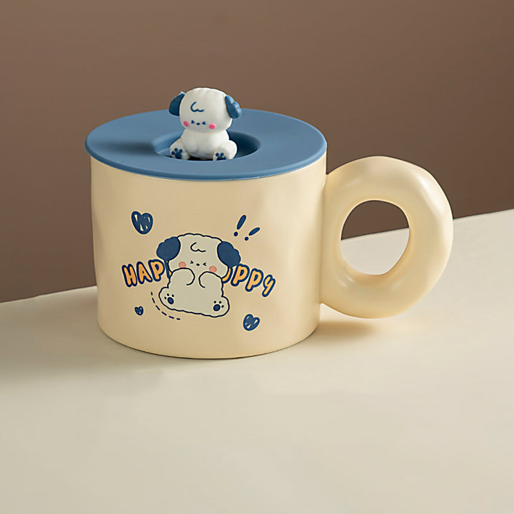 Cute Cartoon Puppy Ceramic Mug