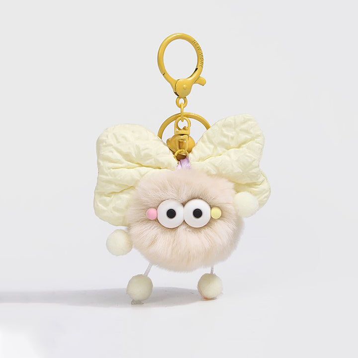 Cute Soot Sprite bow knot Keychain