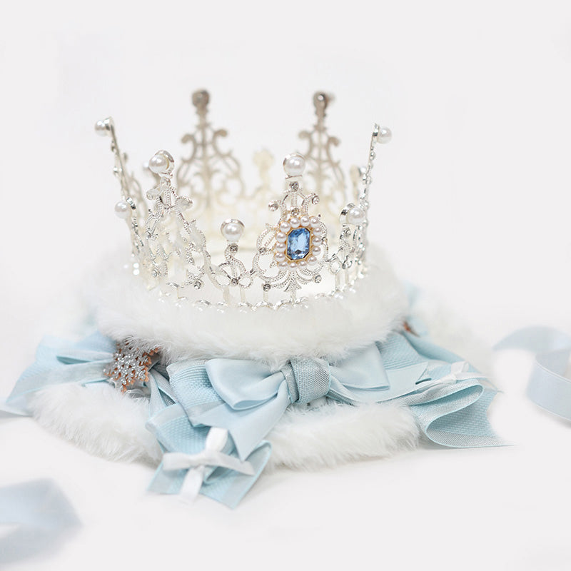 Light Blue Crown Flat Hat