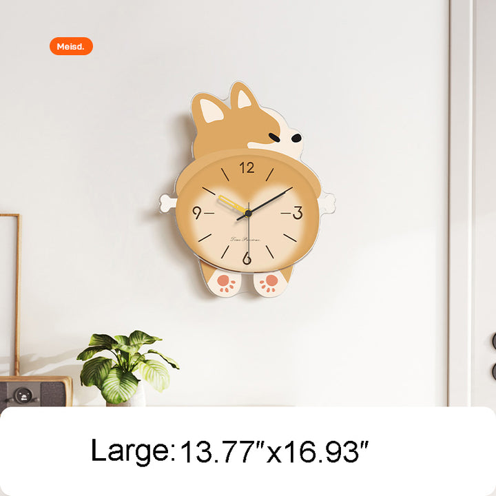 Cute Corgi Wall Clock