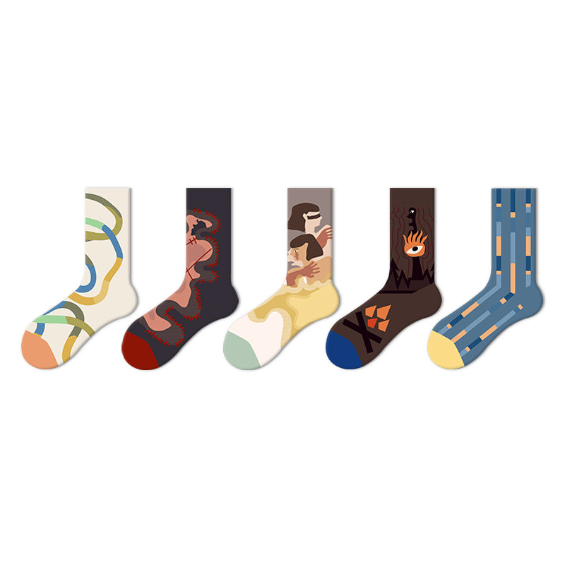 Artsy Jacquard Socks