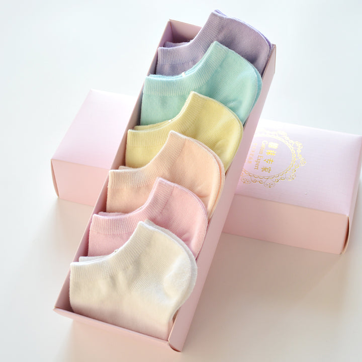 Cute Korean Pure Cotton Spring Summer Socks