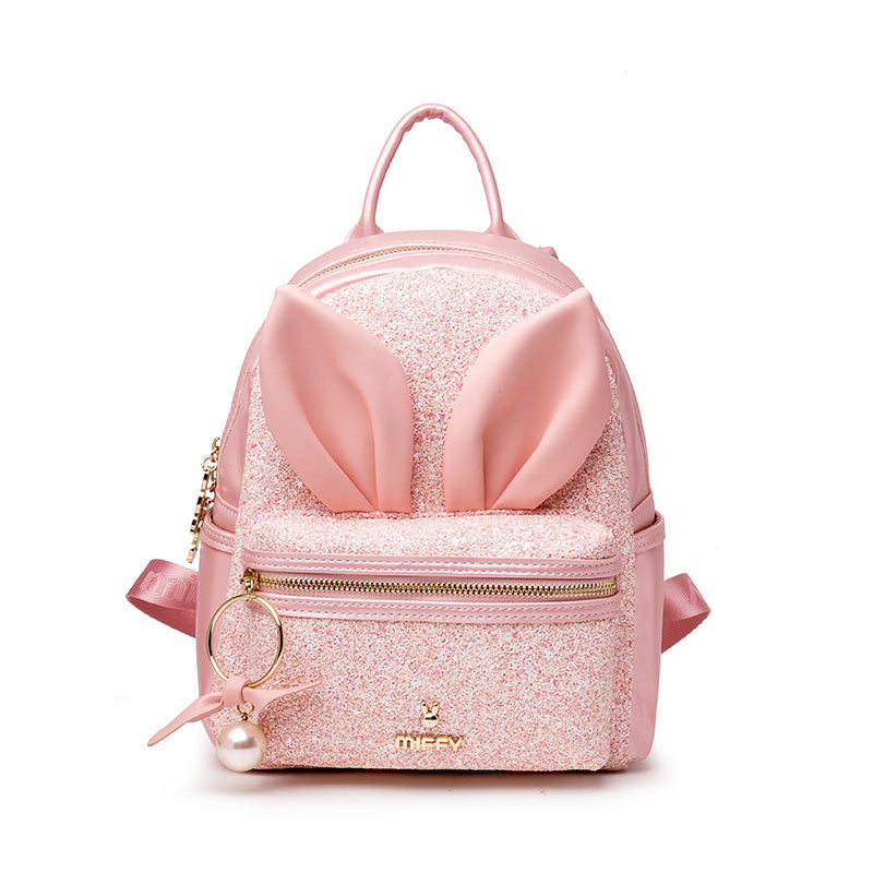 Japanese Cute Bunny Ear Pink Backpack