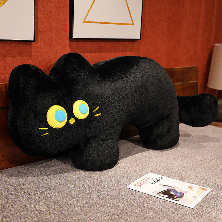 Adorable Black Cat Long Pillow