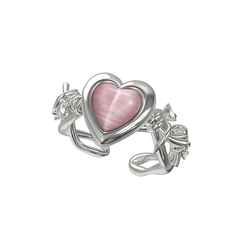 Romance Love Heart Open Ring