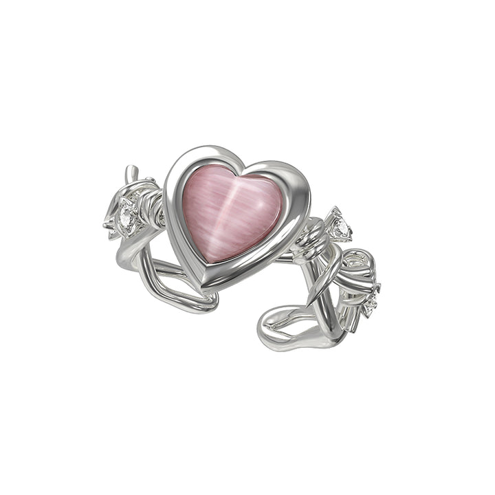 Romance Love Heart Open Ring