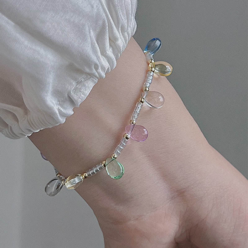 French luxury crystal bracelet necklace