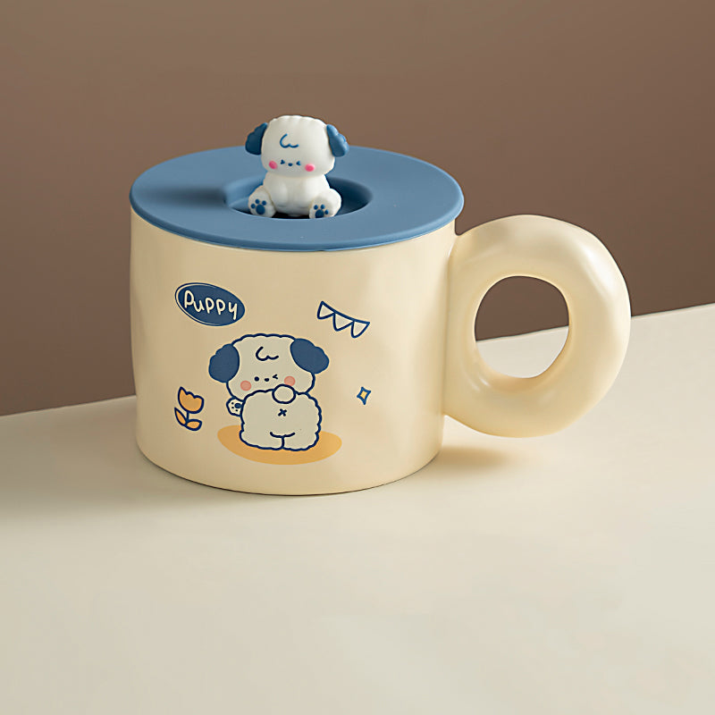 Cute Cartoon Puppy Ceramic Mug