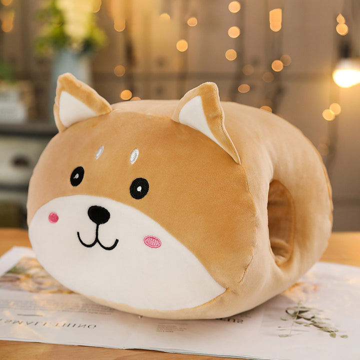 Cute Animal Fruit Plush Pillow Hand Warmer