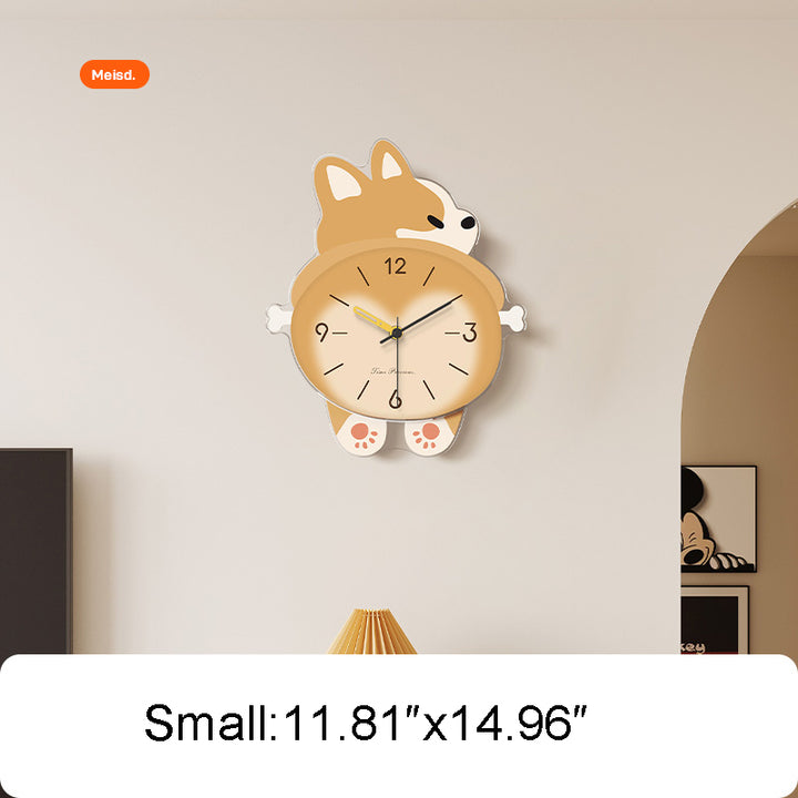 Cute Corgi Wall Clock