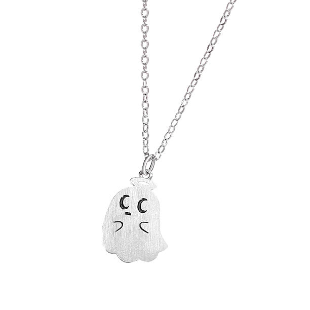 Cute Silver Little Monster Necklace